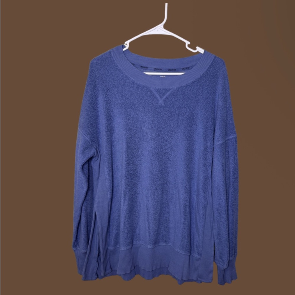Aerie Offline oversized  Blue Women's Crewneck Sweater